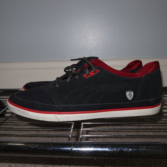 Mens Puma Ferrari Black‎ Suede Shoes - Picture 1 of 7